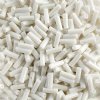 50g of #3 Opaque White Bugle Seed Beads