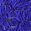 50 Grams of #5 Silverlined Royal Blue Bugle Beads