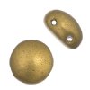 22, 8mm Antique Gold Bronze Glass Candy Beads