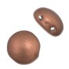 22, 8mm Copper Bronze Glass Candy Beads