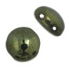 22, 8mm Opaque Olivine Lustre Glass Candy Beads