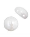 22, 8mm Opaque White Lustre Glass Candy Beads