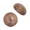 22, 8mm Opaque Pink Terracotta Lustre Glass Candy Beads