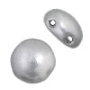 22, 8mm Silver Bronze Glass Candy Beads