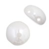 22, 8mm White Alabaster Glass Candy Beads