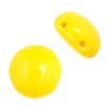 22, 8mm Opaque Yellow Glass Candy Beads