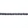 44, 4x6mm Hematite Candy Oval Glass Beads