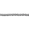 44, 4x6mm Metallic Silver Candy Oval Glass Beads
