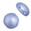 22, 8mm Pastel Baby Blue Pearl Glass Candy Beads