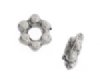 100, 5mm Antique Silver Daisy Bead Caps