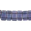15, 9x17mm Crystal Iris Vega Full Coat Two Hole Glass Carrier Beads