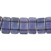 15, 9x17mm Crystal Iris Vega Full Coat Two Hole Glass Carrier Beads