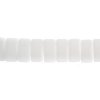 15, 9x17mm Opaque Chalk White Two Hole Glass Carrier Beads