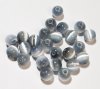 30 6mm Round Grey Fiber Optic Cats Eye Beads