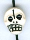1 11x9mm Ceramic Day of the Dead Skull Bead