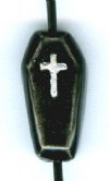 1 14x8mm Ceramic Coffin Bead