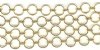 1 Foot 12mm Bright Gold Plate Round Chain with Figure-8 Link