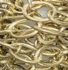 1 Meter of 13x10mm Bright Gold Oval Chain