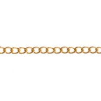 5 Meter Spool 3x2mm Curb Link Bright Brass Chain