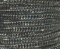 1 Meter of 8x5mm Rhodium Double Curb Chain