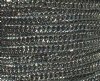1 Meter of 8x5mm Rhodium Double Curb Chain