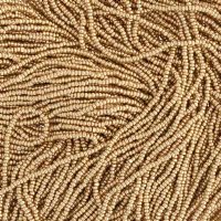 10 Grams 13/0 Charlotte Seed Beads - Metallic Gold Terra
