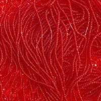 10 Grams 13/0 Charlotte Seed Beads - Transparent Light Red