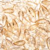 25, 4x11mm Crystal Honey Half Coat Glass Chilli Beads
