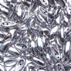 25, 4x11mm Crystal Labrador Full Coat Glass Chilli Beads