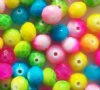 35 6x8mm Faceted Neon Mix Chinese Crystal Donut Beads