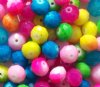 26 8x10mm Faceted Neon Mix Chinese Crystal Donut Beads
