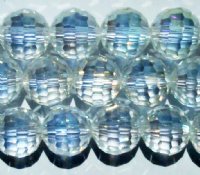 21 10mm Faceted Round Crystal AB Chinese Crystal Beads