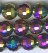 27 8mm Faceted Round Metallic Vitrail Chinese Crystal Beads