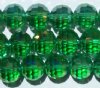 27 8mm Faceted Round Peridot AB Chinese Crystal Beads