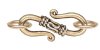 5 Sets of 20x10mm Antique Gold Bali-Style S Clasps