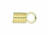 20, 11x5.5mm Bright Brass Coil Ends