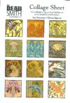 1 Sheet of 23mm Square Collage Images - Art Nouveau