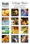 1 Sheet of 23mm Square Collage Images - Mermaids