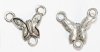 Set of 2, 15x13mm Antique Silver Butterfly "Y" Connectors