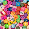 60 pcs of Mixed Alphabet Polymer Clay Beads