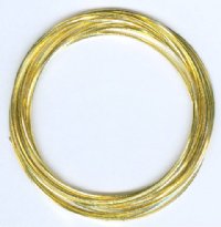 4 Yards of 21ga Gold Plated Square Wire