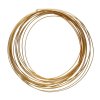 4 Yards of 21ga Gold Plated Half Round Wire