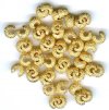 50 4mm Gold Stardust Crimp Covers