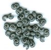 50 4mm Gunmetal Stardust Crimp Covers
