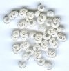 50 4mm Silver Stardust Crimp Covers