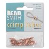 100 2x2mm Bright Copper Crimp Tubes