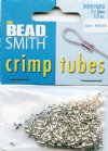 400 2x2mm Bright Silver Crimp Tubes