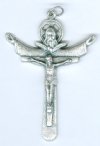 1 55x42mm Holy Trinity Antique Silver Cross