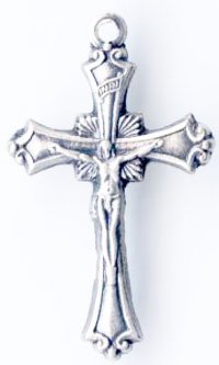 1 30x18mm Antique Silver Crucifix