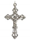 1 50x34mm Antique Silver Crucifix